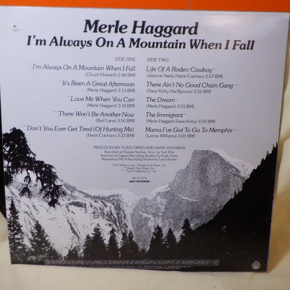 ~~~ MERLE HAGGARD ~~~ I'm Always on a Mountain When I Fall - Picture 2 of 2